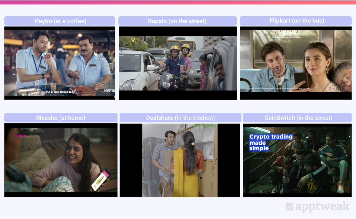 Indian app store listing's video on the Play Store